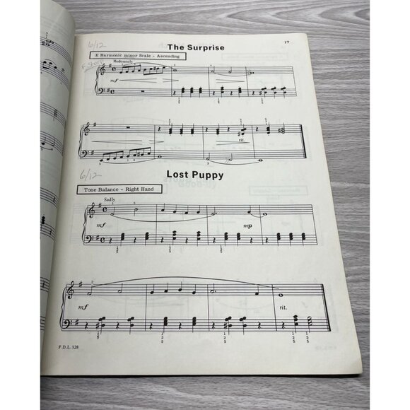David Carr Glover Piano Library Technic and Repertoire Level 3 Vtg Sheet Music - Picture 4 of 11